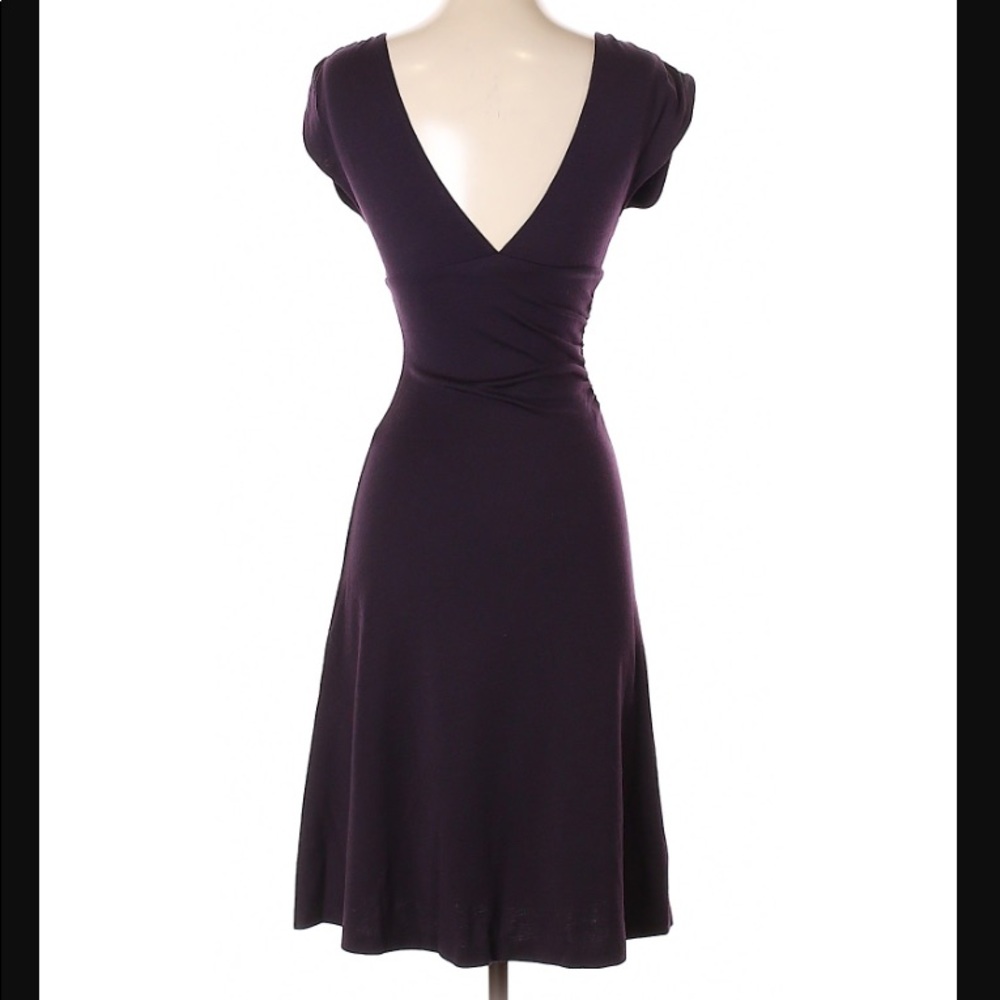 Deep Purple DvF Wool Dress